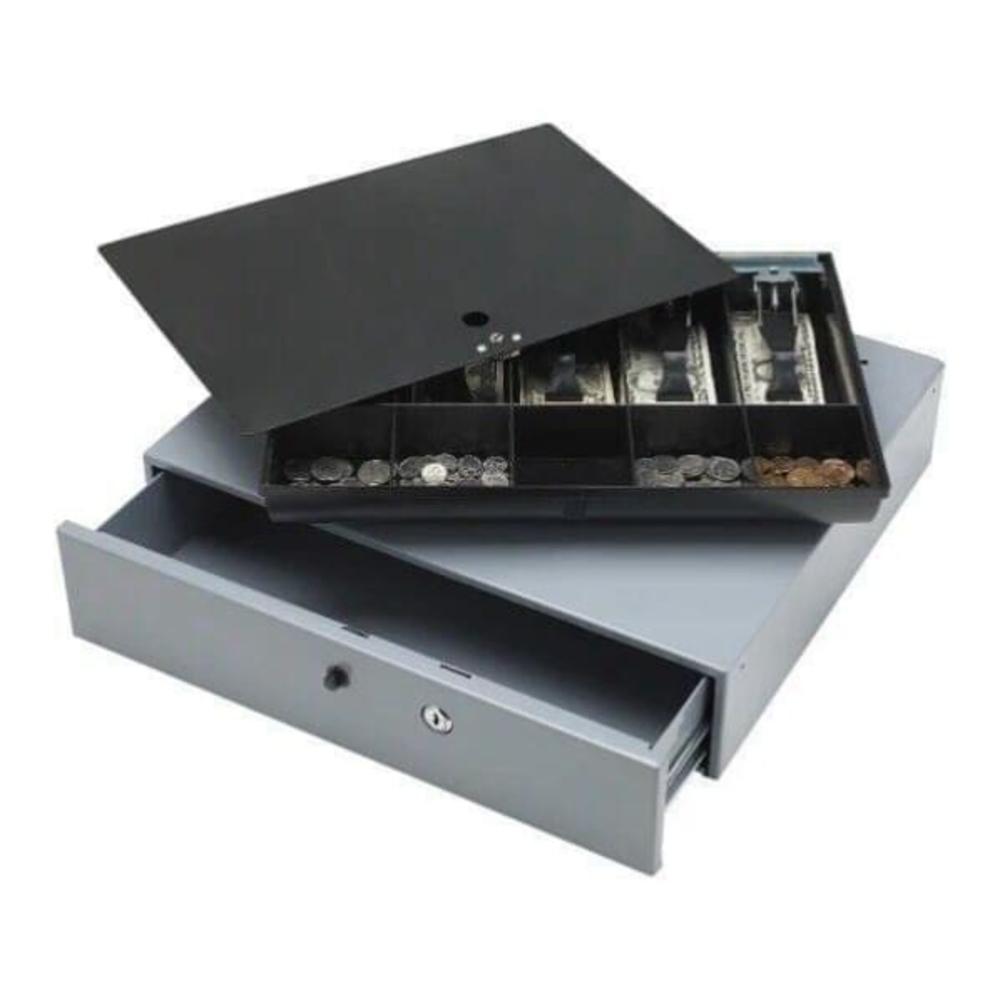 Sparco 15504 Removable Tray Cash Drawer - Gray